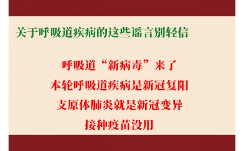 關(guān)于呼吸道疾病的這些謠言別輕信！